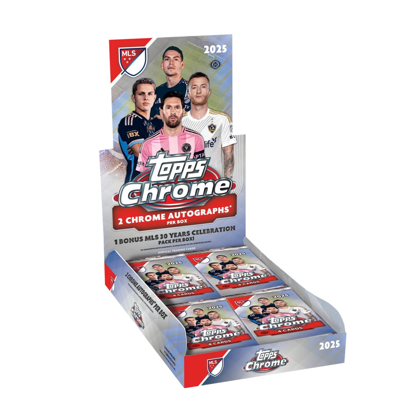 2025 TOPPS CHROME MLS HOBBY BOX