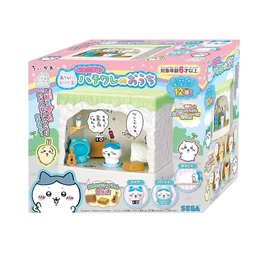 CHIIKAWA快來玩吧！來聊天吧！小八貓的家 互動發聲玩具屋套裝