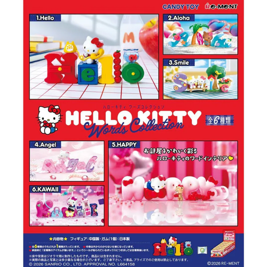 Re-ment - Sanrio Hello Kitty 文字合集系列