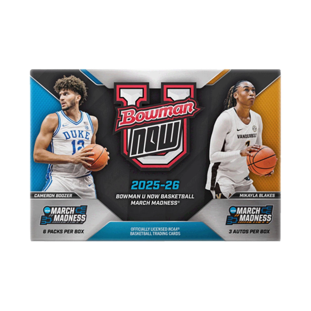 2025-26 Bowman U NOW® Basketball March Madness - Hobby Box (3 AUTOs)