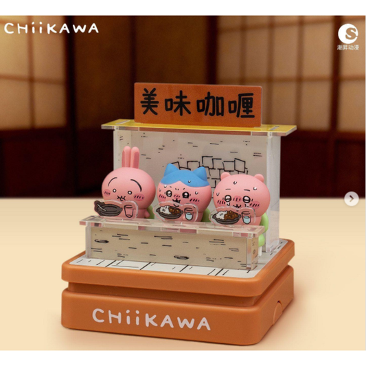 chiikawa curry house scene stamp