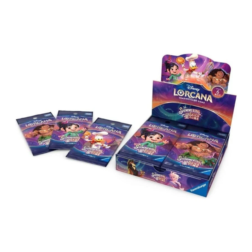日版 Disney Lorcana Shimmering Skies 原盒16包