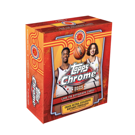 2025 Topps Chrome® McDonald's All-American Basketball-Mega Box