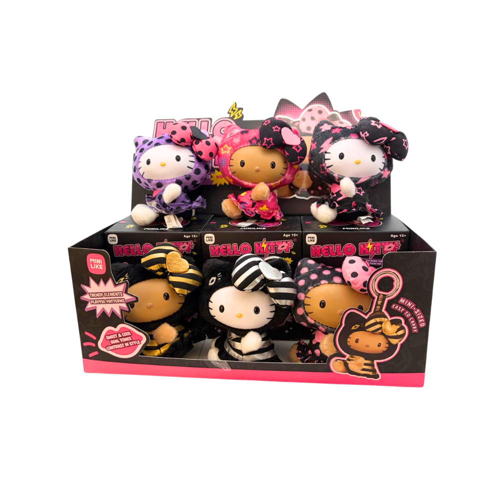 Mini Like 盲盒手辦 - Sanrio Hello Kitty 街頭潮變搪膠毛絨系列