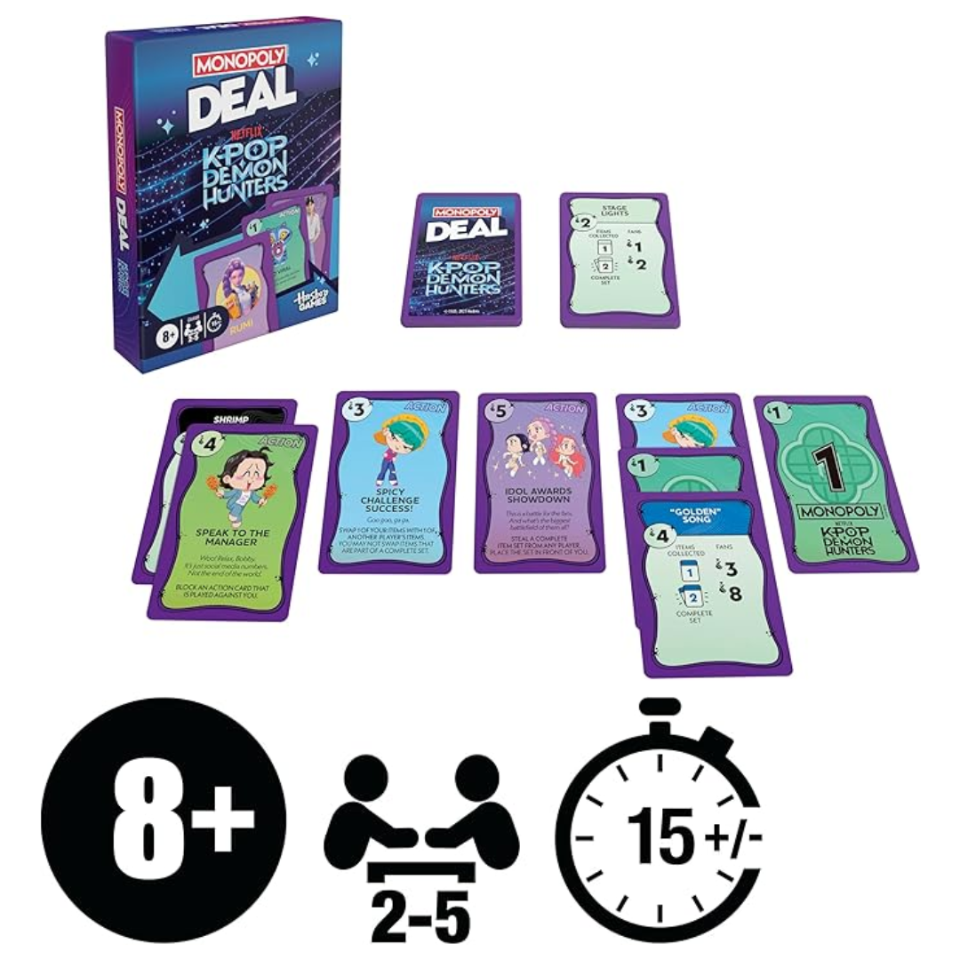 MONOPOLY DEAL K-POP DEMON HUNTER